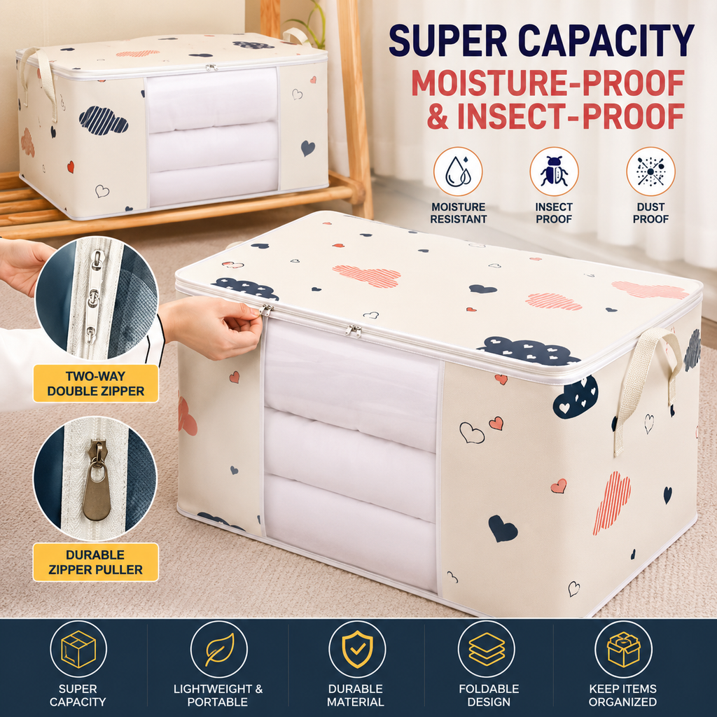 Large Foldable Clothes Storage Bag