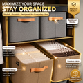 Foldable Fabric Storage Bin with Reinforced Handles