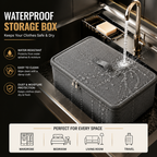 Soft Cover Zipper Storage Box & Portable Clothes Organizer