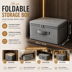 Soft Cover Zipper Storage Box & Portable Clothes Organizer