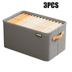 Foldable Fabric Storage Bin with Reinforced Handles