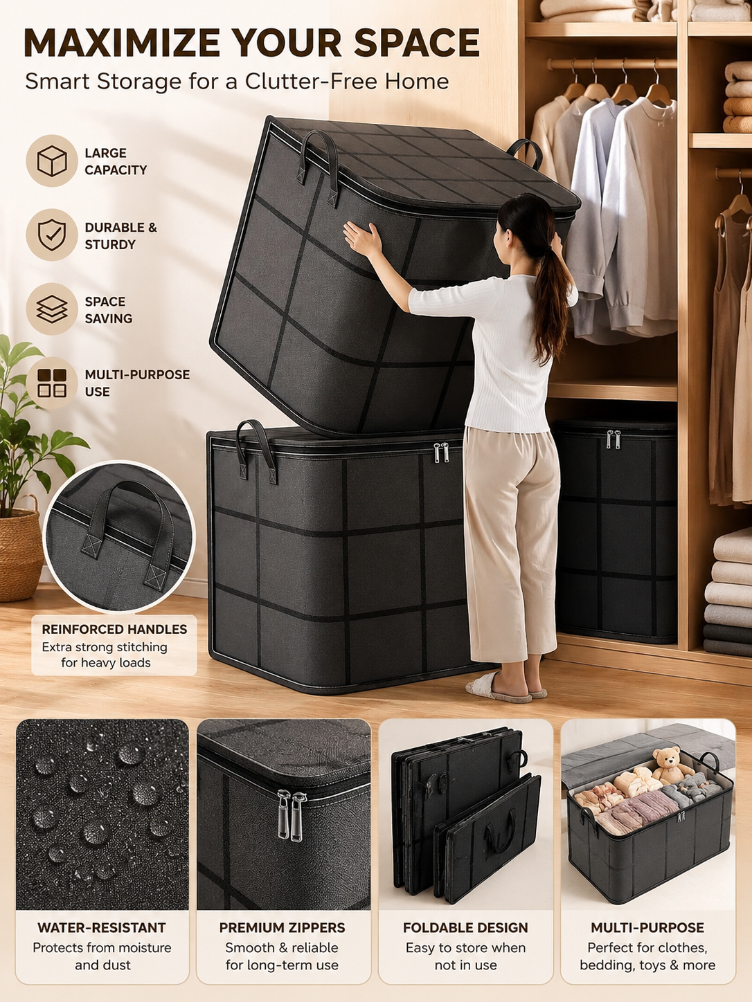 Dust-Proof Comforter and Bedding Storage Bags