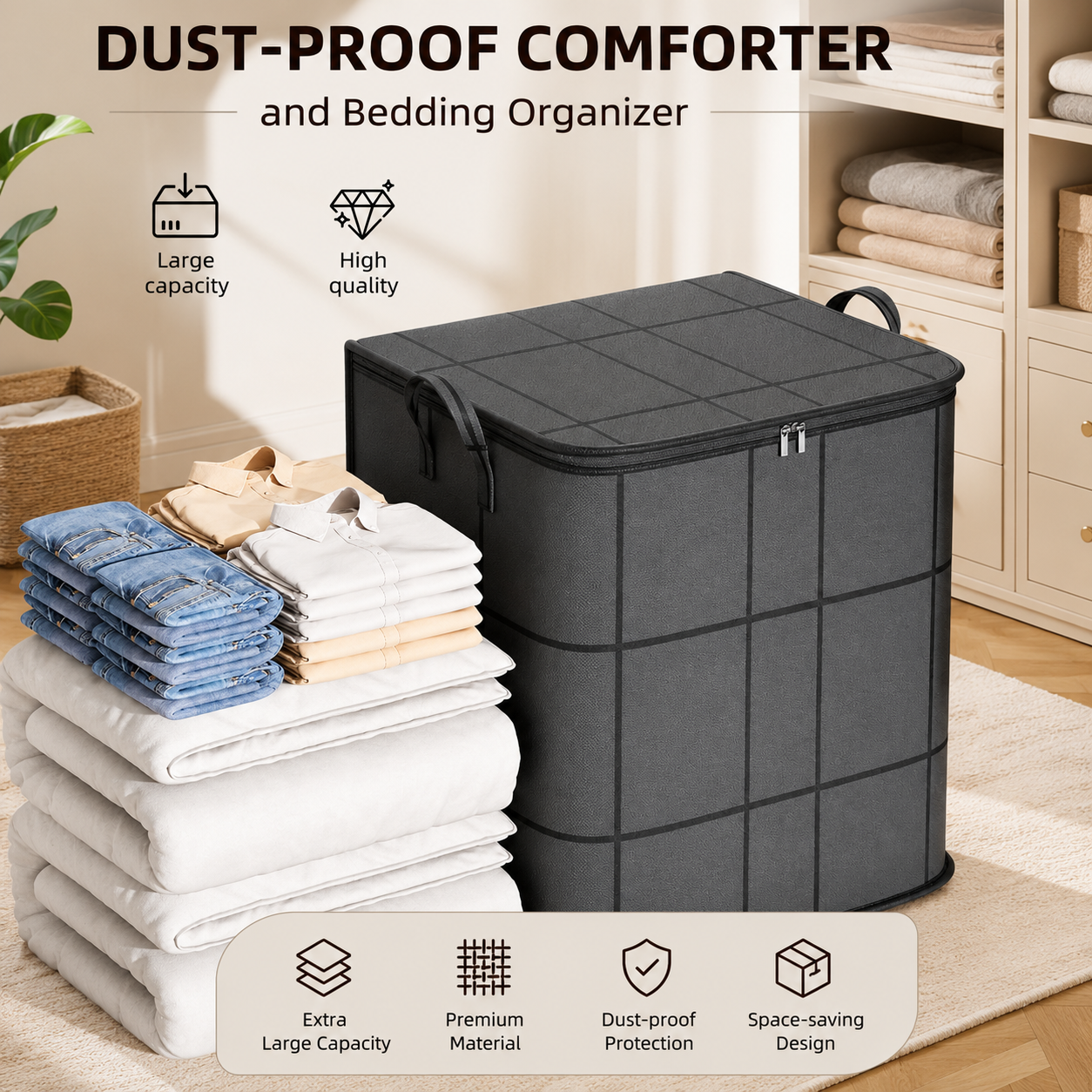 Dust-Proof Comforter and Bedding Storage Bags
